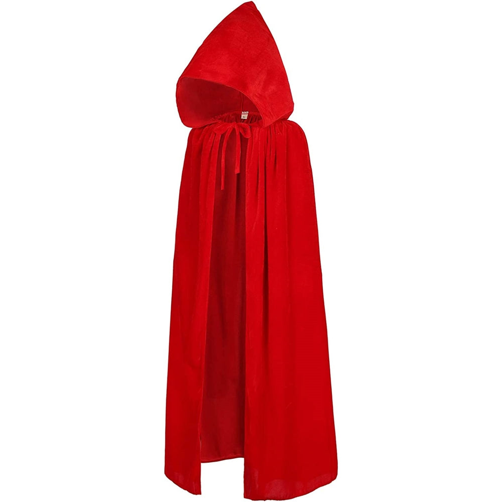 Disfraces de terciopelo con capucha roja talla M