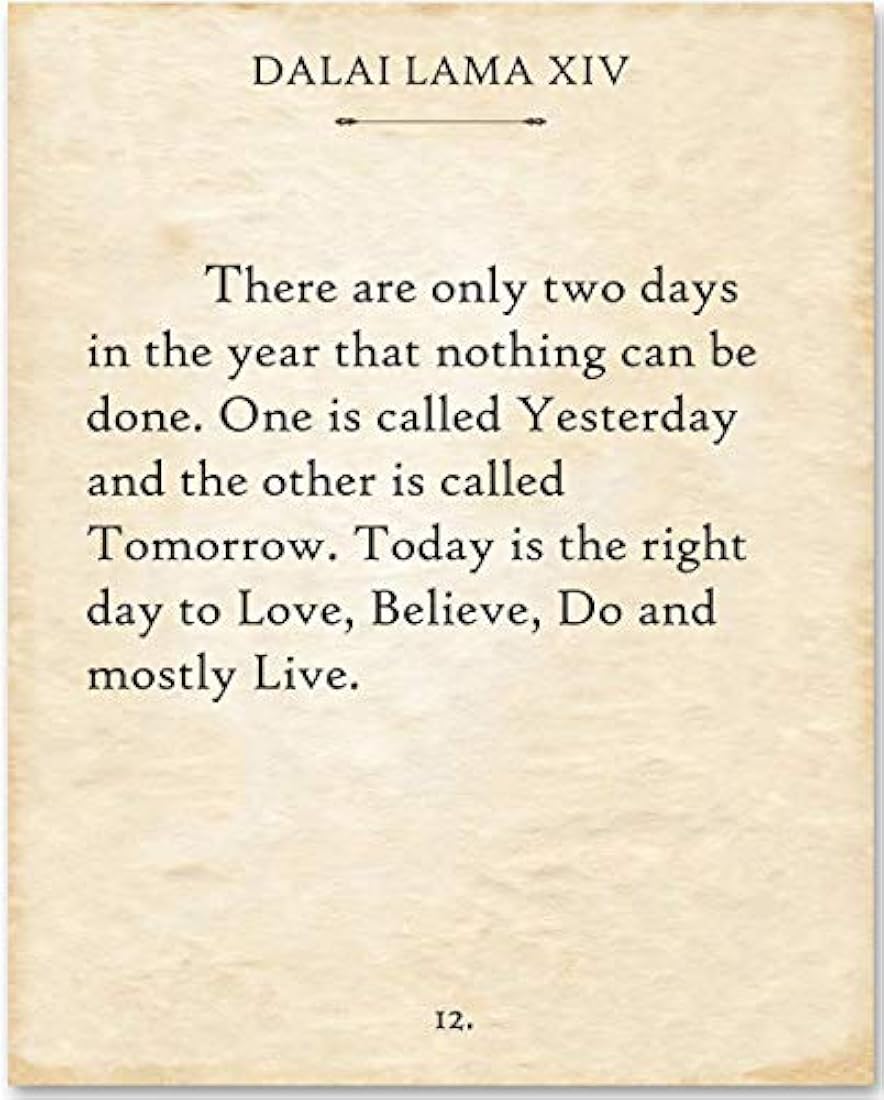 cartel decorativo Solo hay dos días sin marco