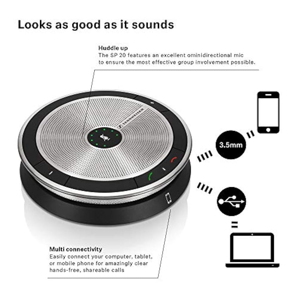 Sennheiser - Altavoz USB SP 20 ml. N/A Plateado