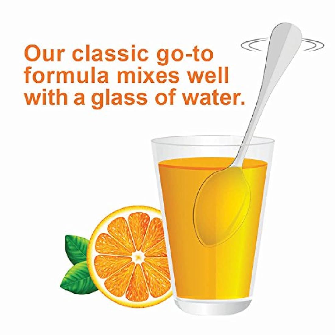 color naranja con sabor, tarro de 16 onzas