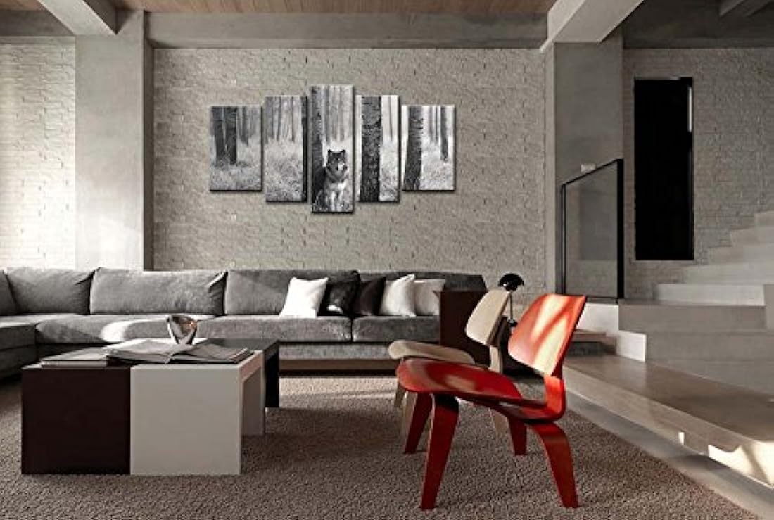 Cuadro de pintura en 5 paneles, marca So Crazy Art,