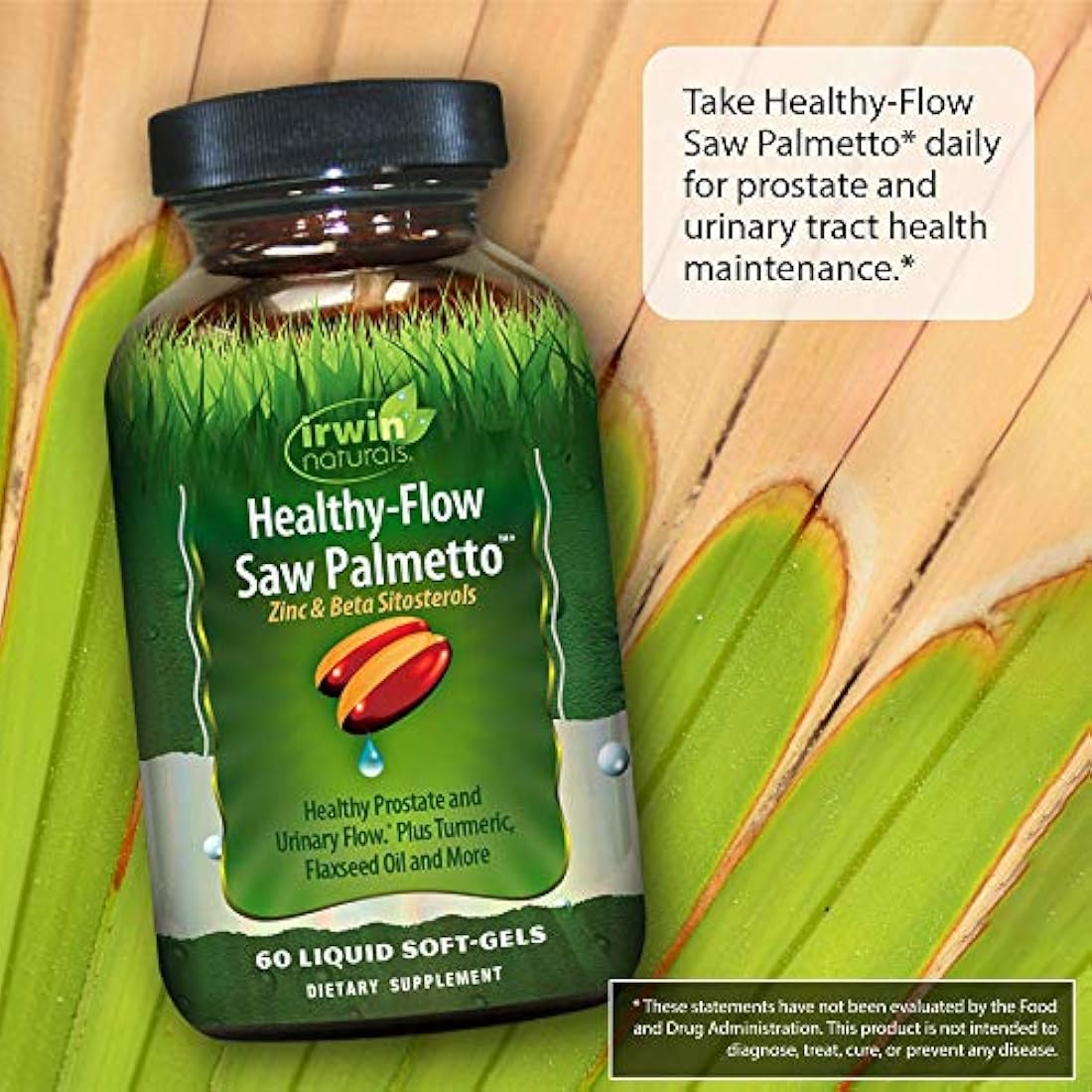 Irwin Naturals saludable flujo Saw Palmetto 60 unidades