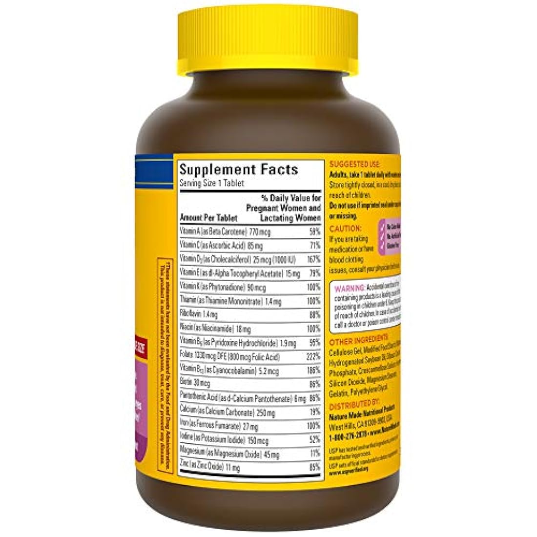 Nature Made Suplemento alimenticio Prenatal