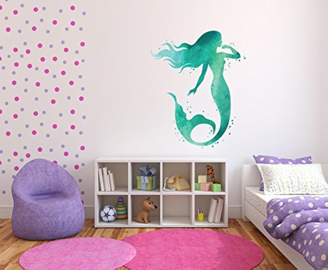 calcomanía adhesiva para pared de sirena