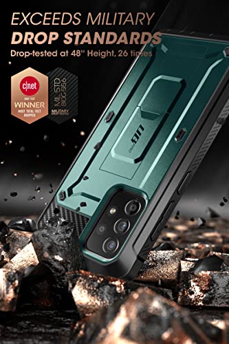 SUPCASE Unicorn Beetle Pro Series - Funda para Samsung Galaxy A53 5G (2022), funda resistente de cuerpo completo y funda con soporte con protector de pantalla integrado (pavo real)