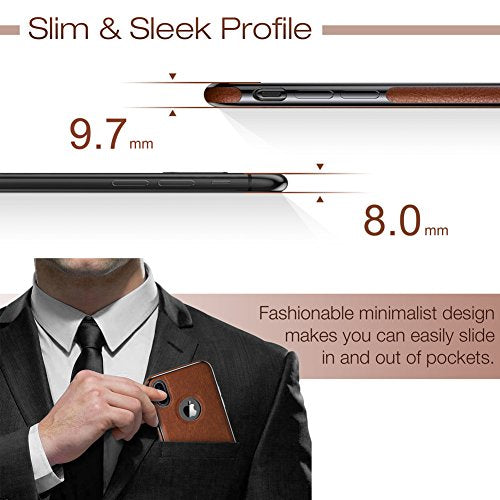 Funda para Teléfono Inteligente Ultra delgado y Cuero