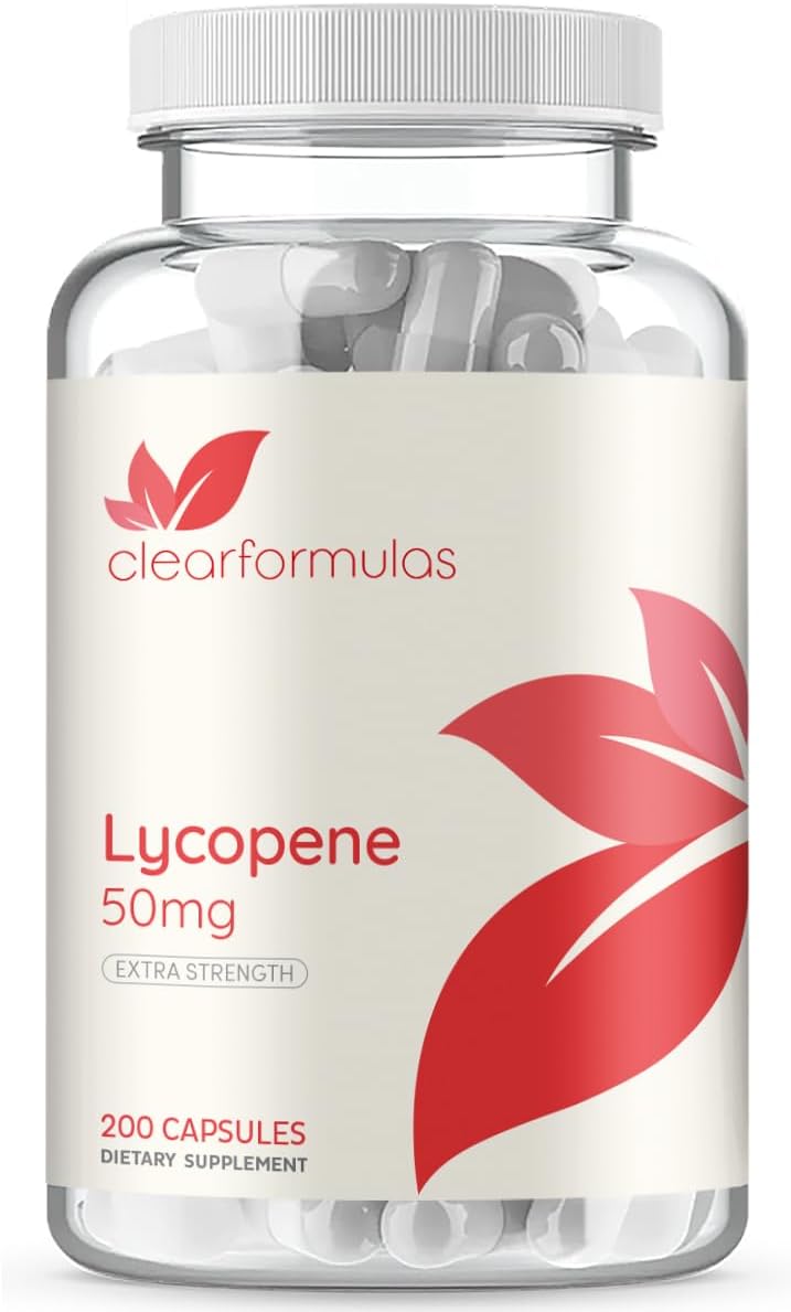 Licopeno 50mg, 200 cápsulas vegetarianas, sin OMG/gluten