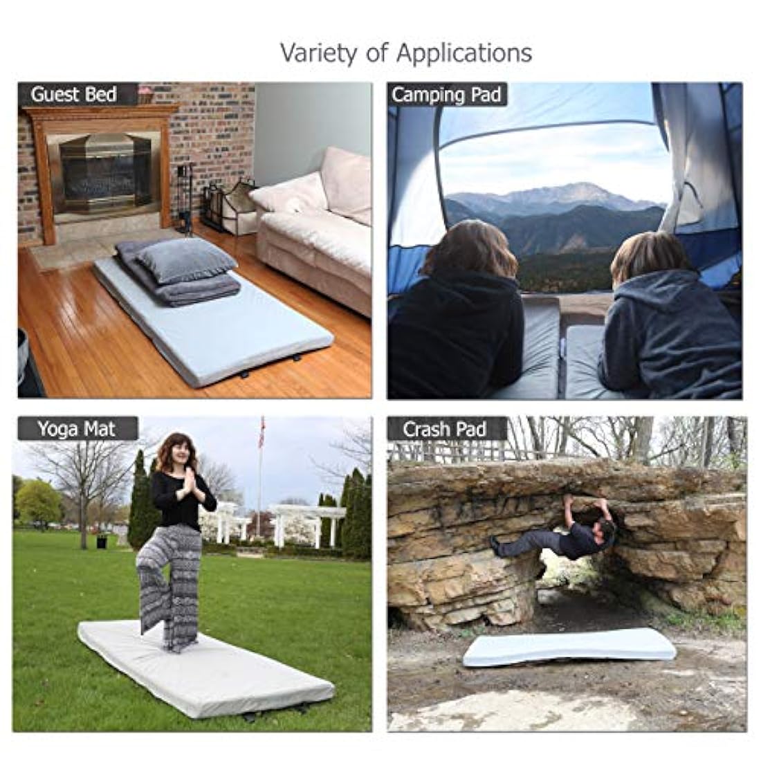 colchón de espuma viscoelástica para suelo y camping