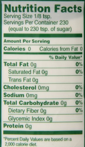 Edulcorante natural de la hoja de stevia.