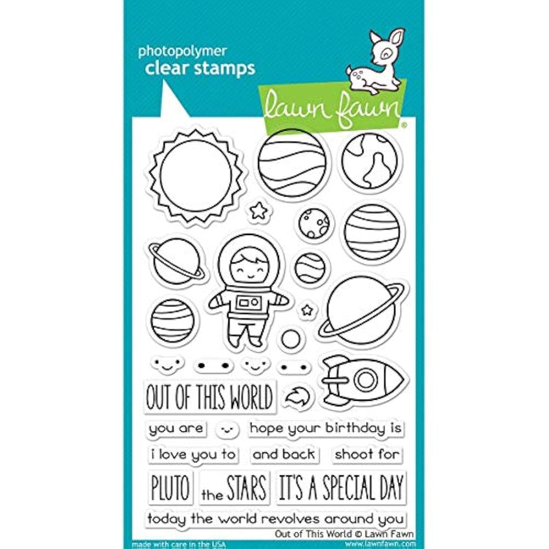 Lawn Fawn Clear Stamps - Fuera de este mundo