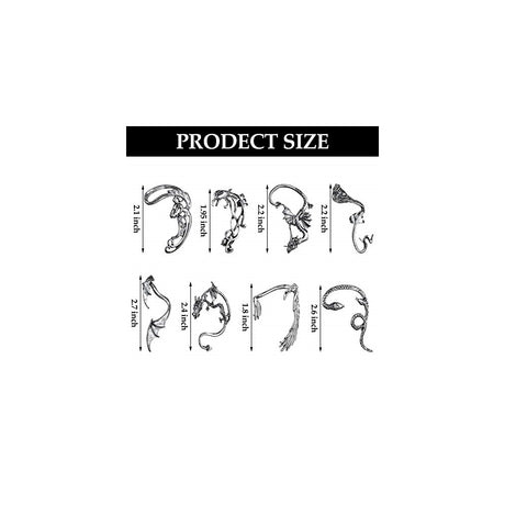 Aretes dragón y serpiente para mujeres