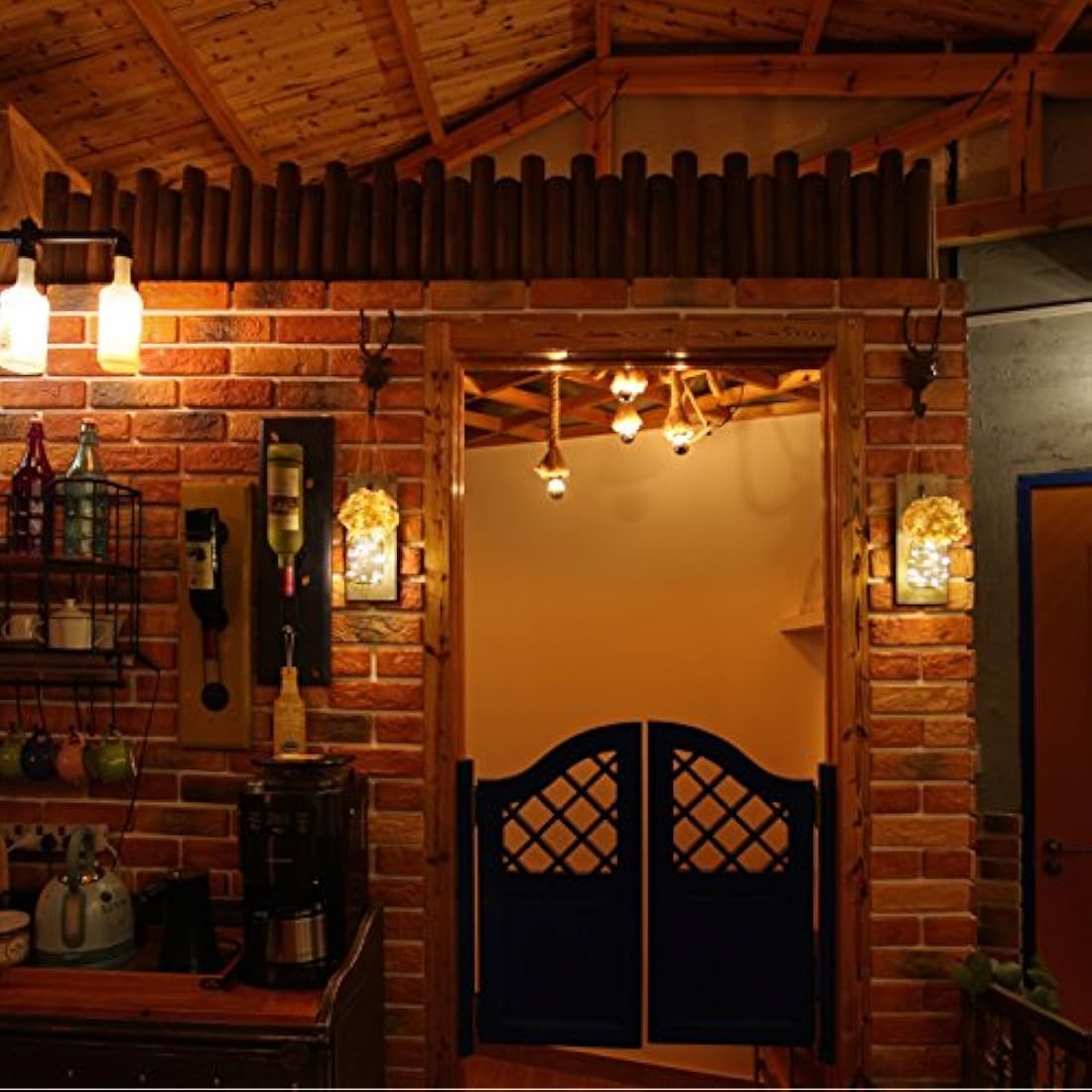 Decoración de pared decorativa del tarro de masón de HOMKO