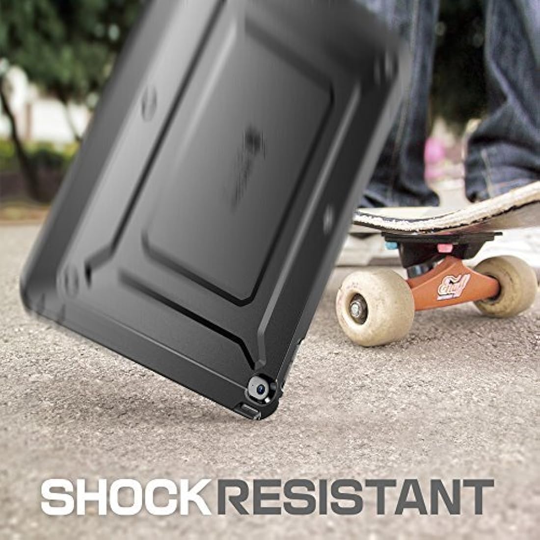 Funda protectora con mica protectora para iPad Air 2- Negro