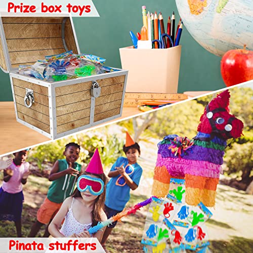 40 piezas de manos adhesivas para niños, caja de tesoros elástica, juguete para el aula, premio, estudiantes, sensorial, caja de premios a granel, relleno de cofre, palo, suministros para fiesta de mano, regalo para niños y niñas