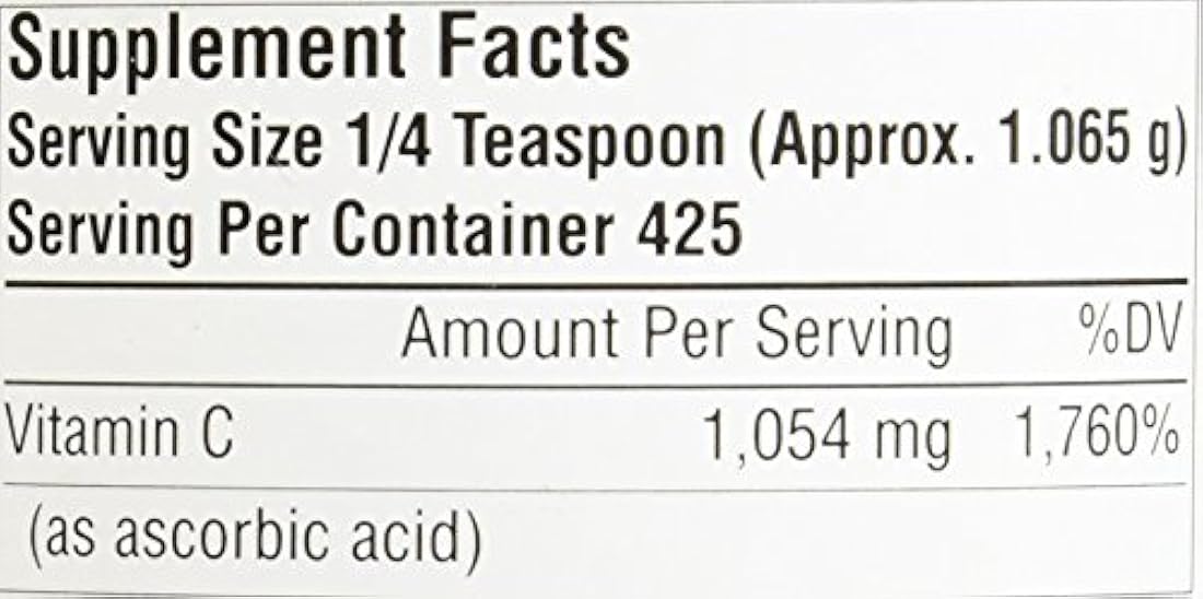 Source Naturals Vitamina C Acido Ascórbico fijación calor