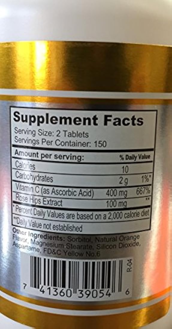 Nu Salud Vitamina C 500 mg 300 tabletas masticables