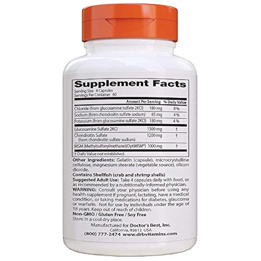 Las mejores cápsulas de glucosamina, condroitina