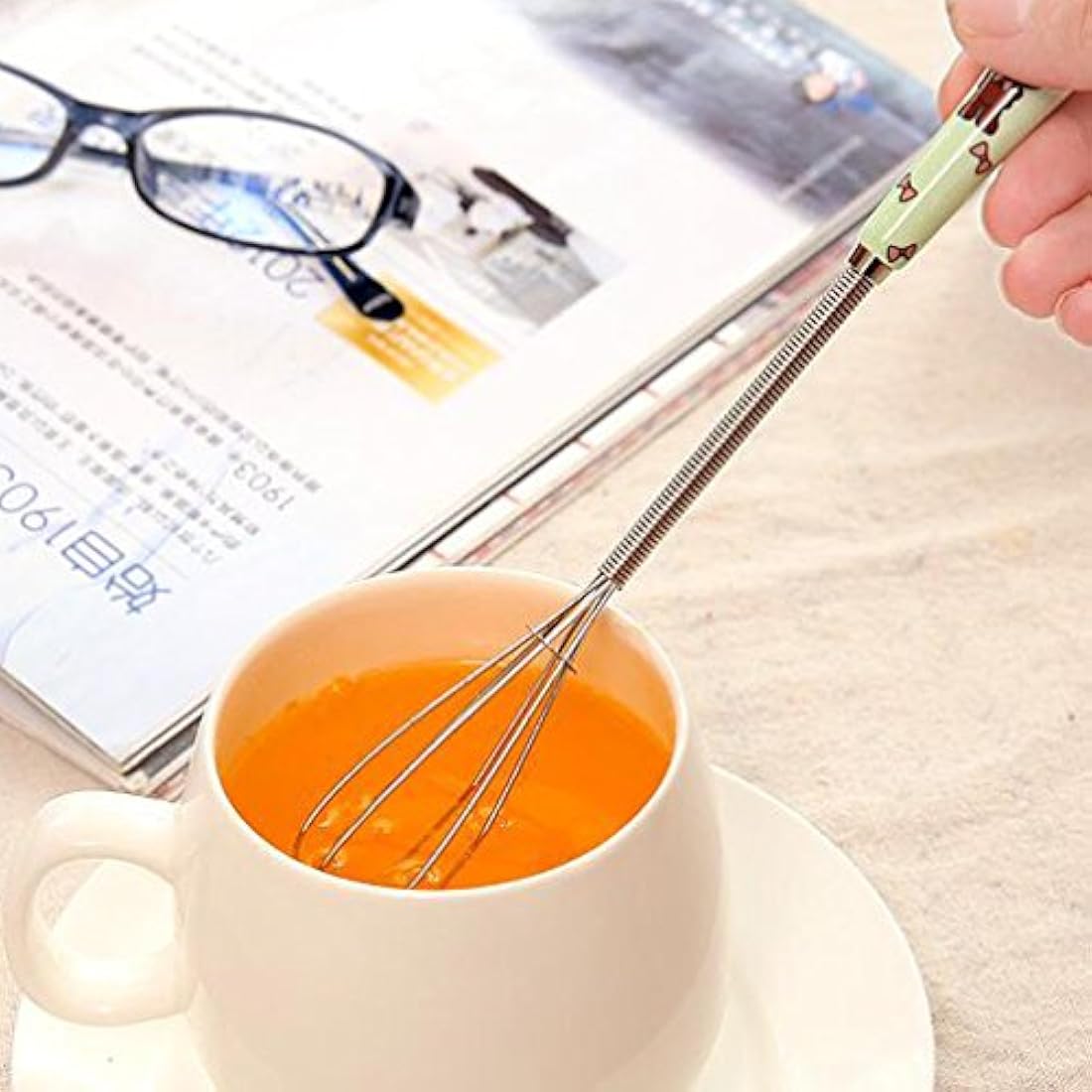 Batidor pequeño de acero inoxidable