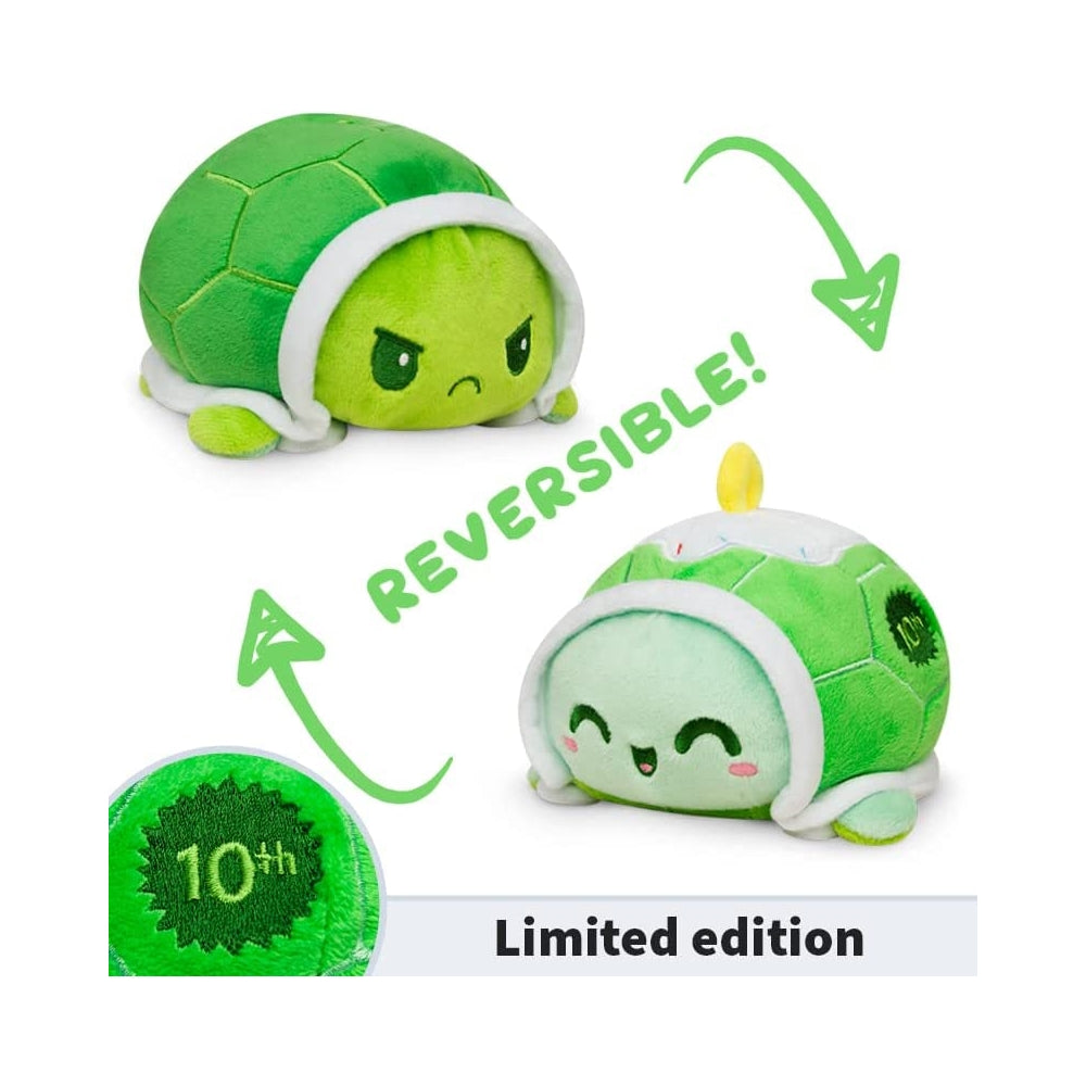 Peluche reversible color verde para niños