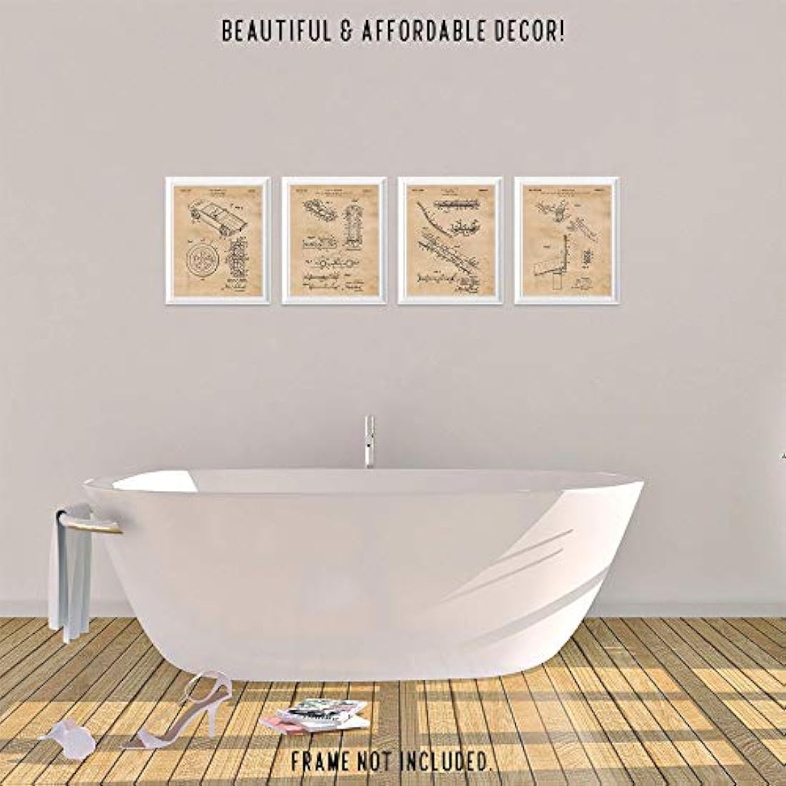 Impresiones de carteles vintage de Hot Wheels, juego de 4