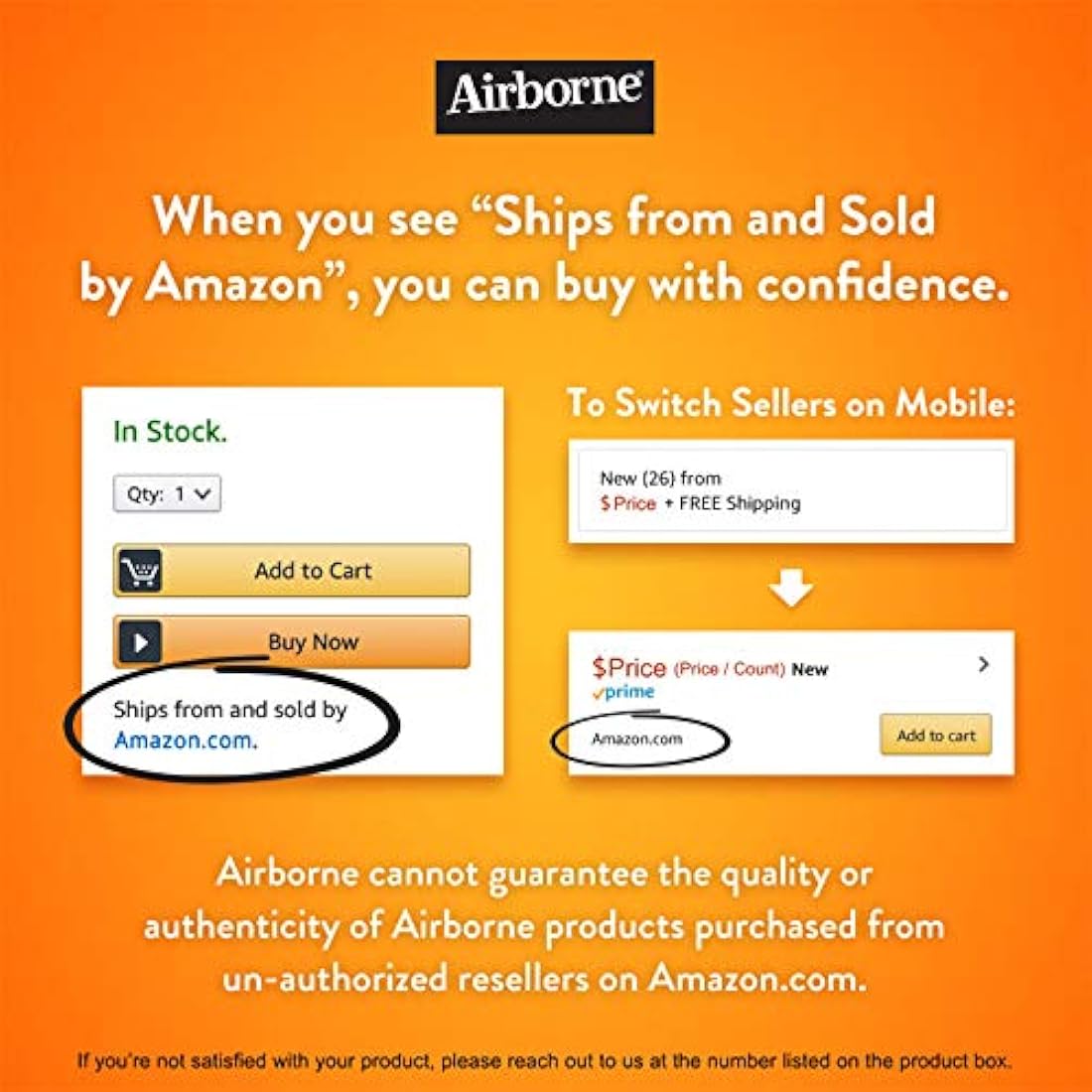 Comprimidos efervescentes de Airborne sabor naranja