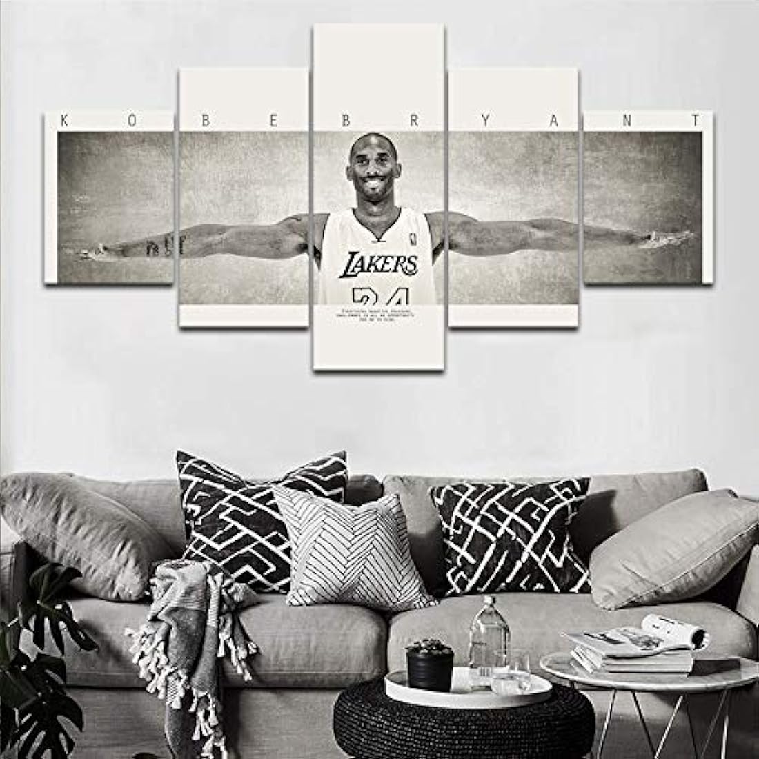 TUMOVO 5 Piezas NBA Fotos sobre lienzo