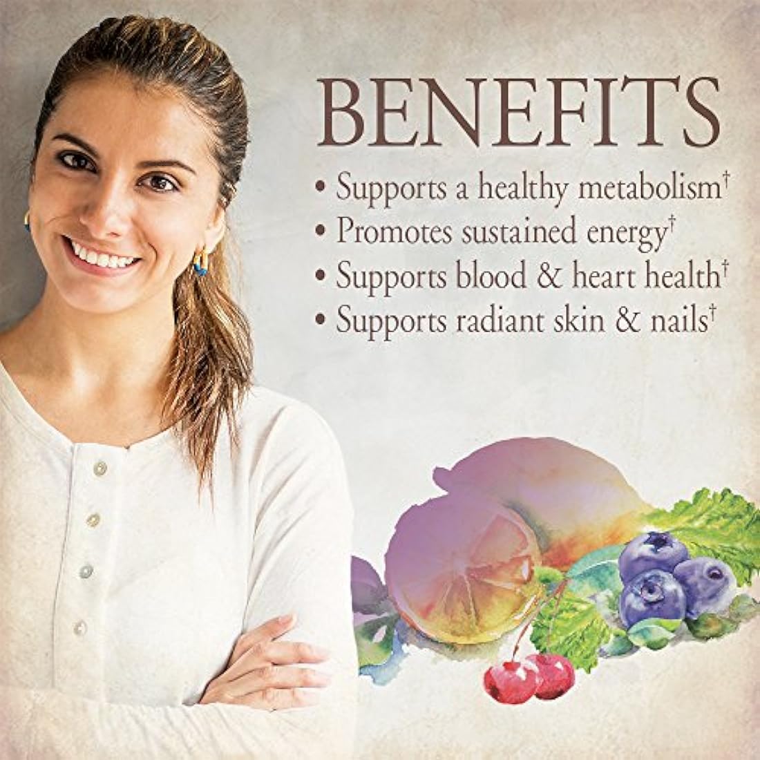 Suplemento multivitamínico orgánico, para mujer