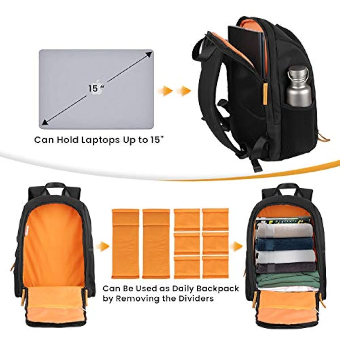 Morral impermeable para cámara de gran capacidad