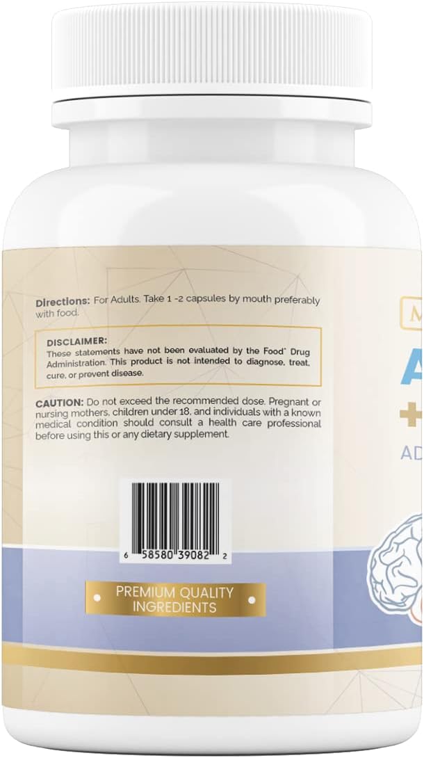 Alpha GPC + Citicolina 1600mg Mejora Cognitiva, Memoria y Energía