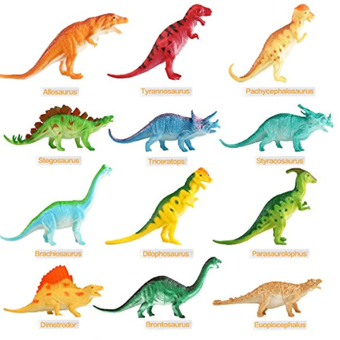 Figura de dinosaurio para bebés de plástico