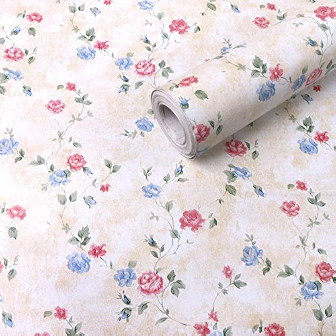 papel pintado con diseño floral rústico para cajones