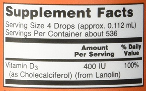 Gotero Liquid Vitamin D-3 400Iu