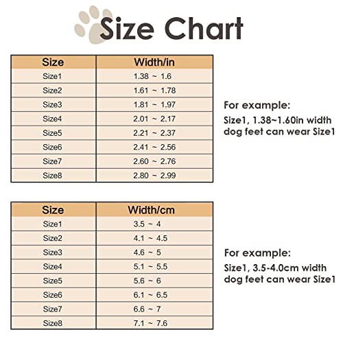 XSY&G Botas para perro, zapatos impermeables para perros, botines para perros con suela reflectante resistente antideslizante y antideslizante, zapatos para perros medianos para exteriores 4 unidades, talla 1