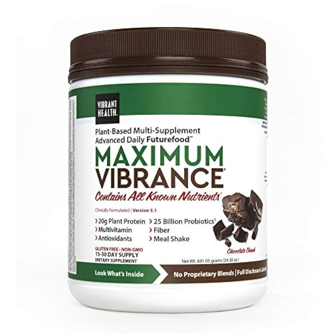 Salud vibrante máxima vibrancia batido de comidas