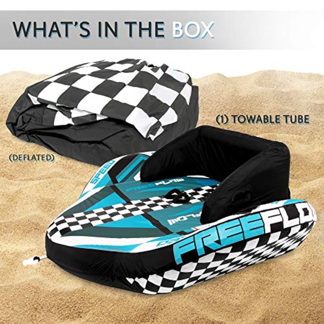 Balsa o tubo inflable de remolque SereneLife SLTOWBL20