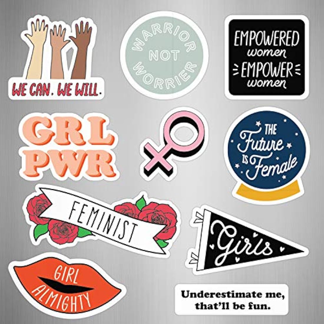 Imanes para armarios femeninos (1 hoja de 10 imanes )