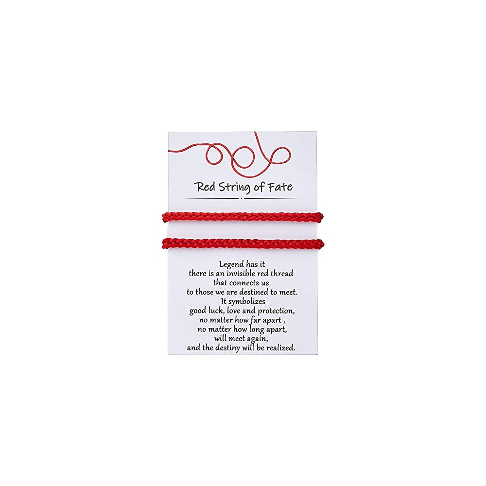 Pulseras y tobilleras roja de protección la buena suerte