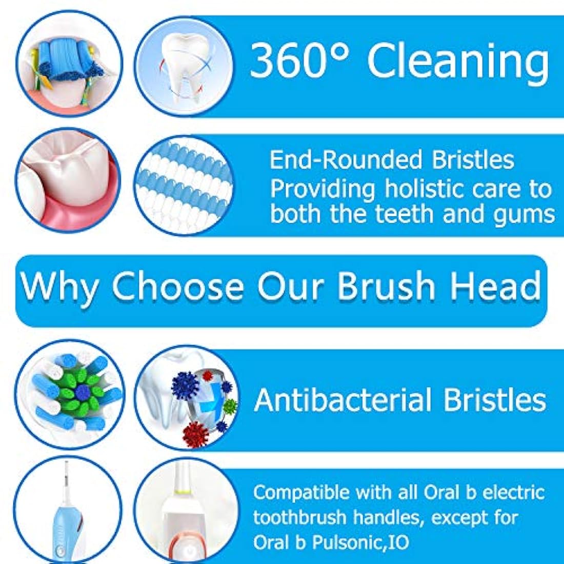 Cabezales de repuesto para cepillo de dientes