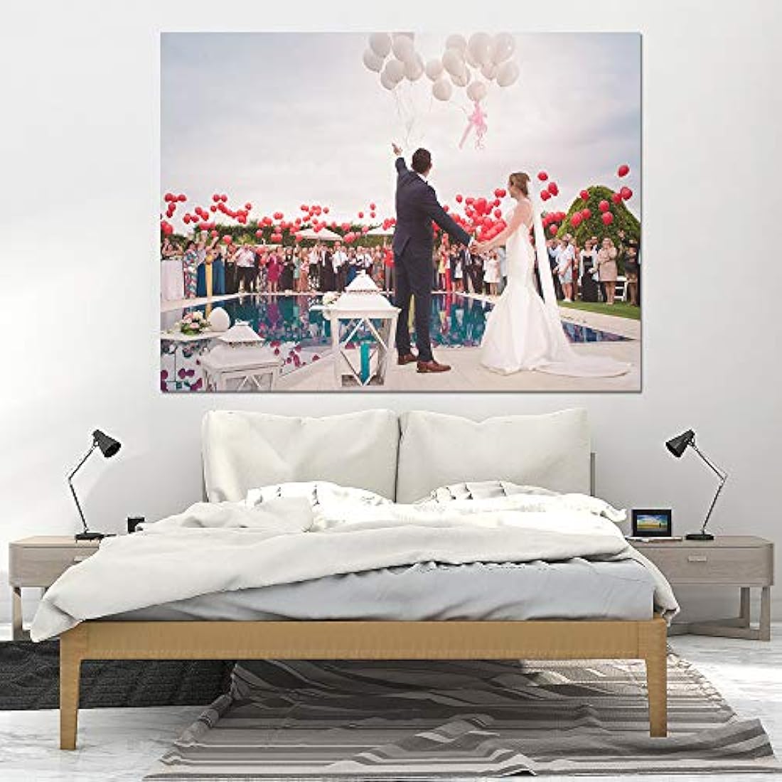 Mural de pared personalizadas con fotos de boda