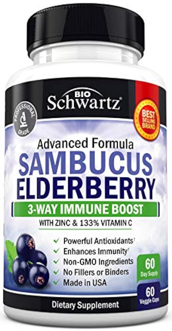 BioSchwartz - Cápsulas de saúco con zinc y vitamina C