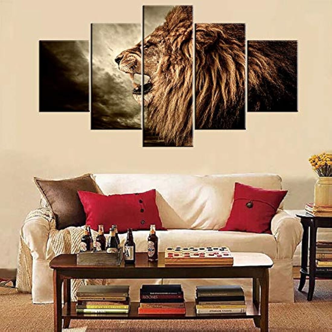 Mookou Pictures-Wolf- 5 Piezas de lienzo