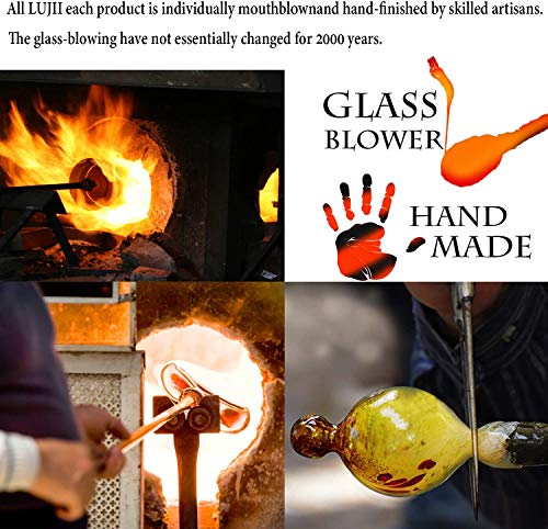 Comedero de colibrí para exteriores de vidrio LUJII