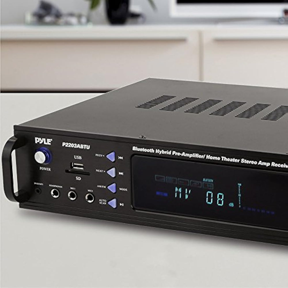 Amplificador de potencia Bluetooth PYLE-PRO P2203ABTU