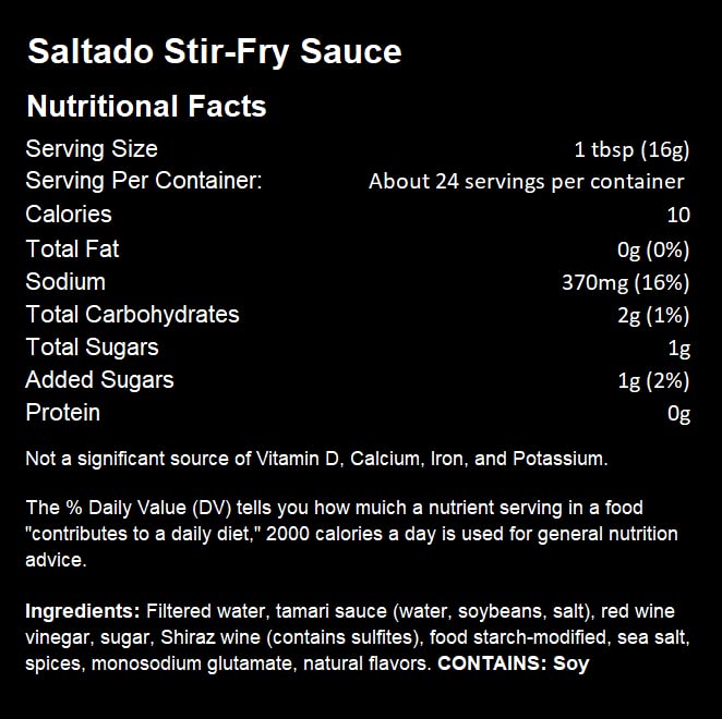 Salsa Lomo Saltado Tia Amelia - Gluten-Free 14 oz