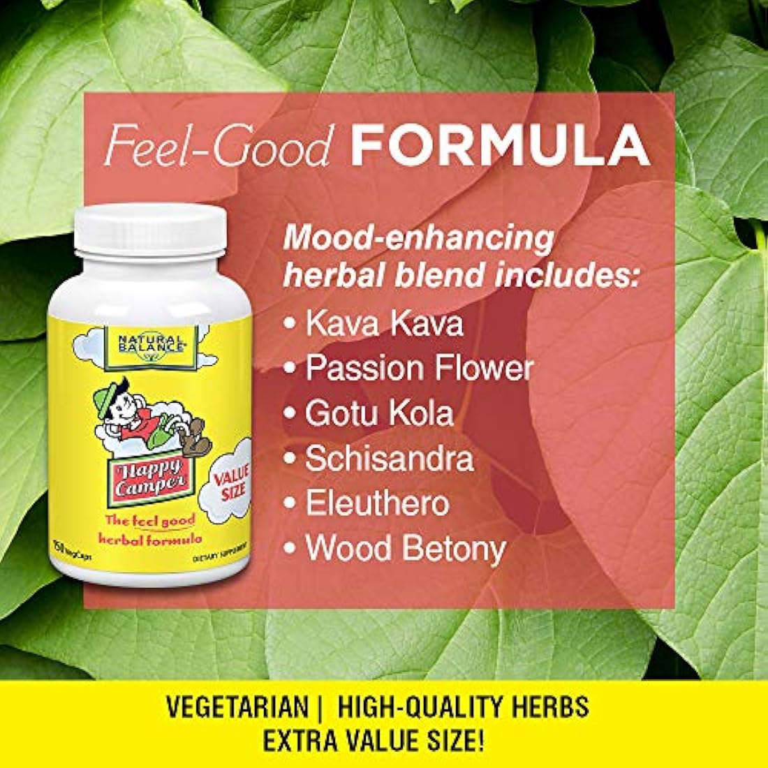 Natural Balance Happy y Relajación Suplemento con Kava Kava