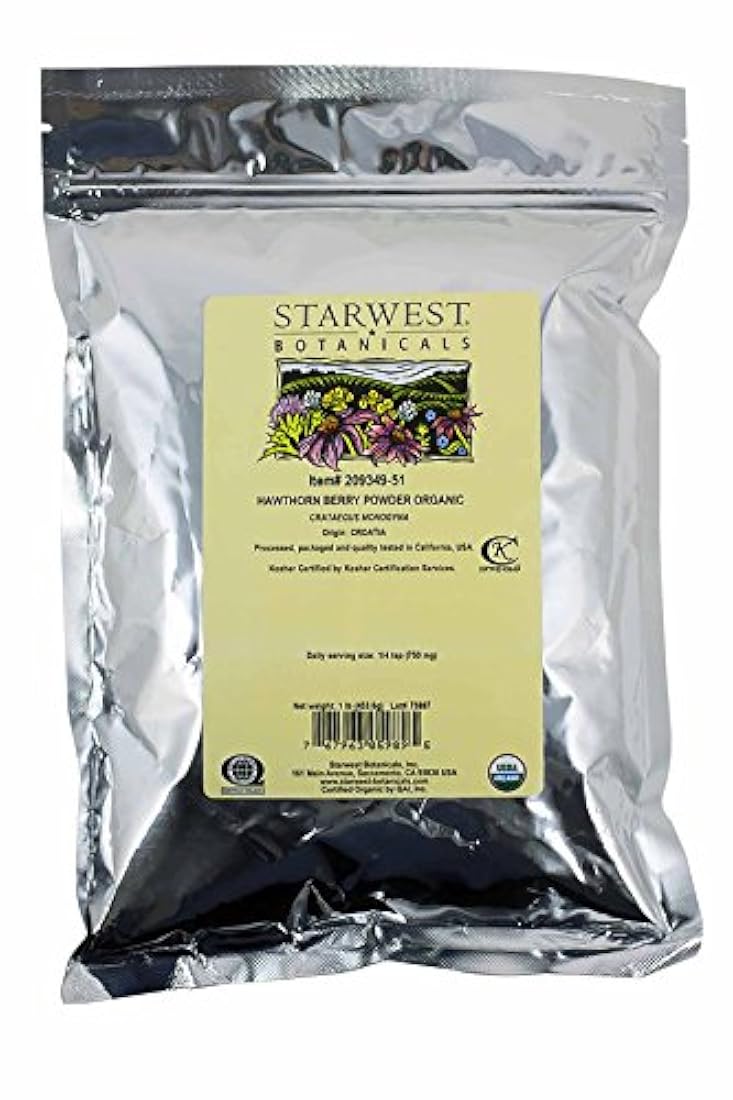 STARWEST BOTANICALS polvo de bayas de espino amarillo