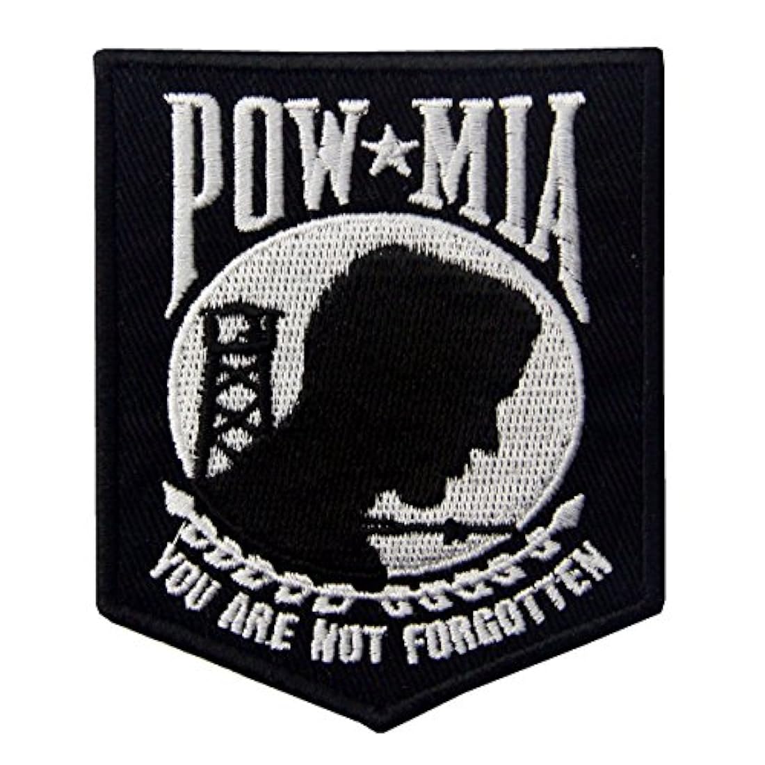 Pow MIA no olvidado bordado iron on Sew On Patch