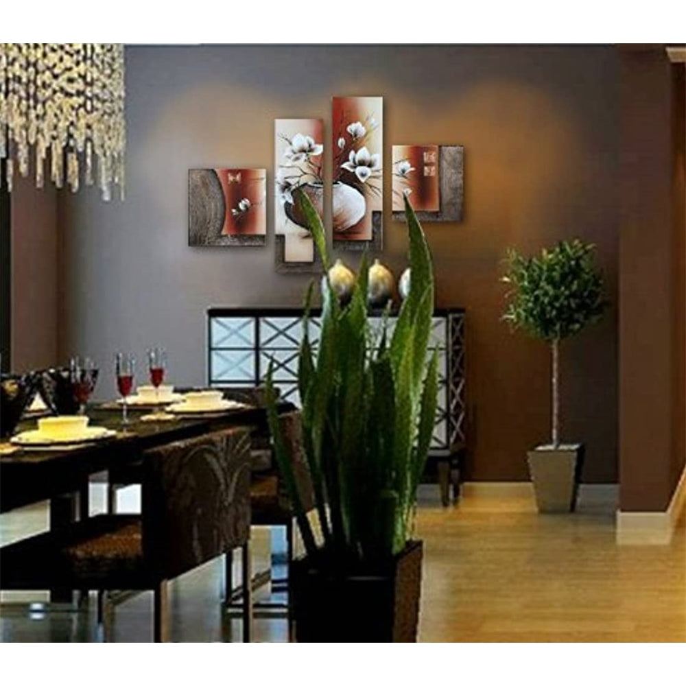 cuadros - pintura al óleo floral en lienzo