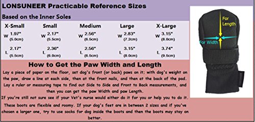 LONSUNEER Botas de perro transpirables para proteger las patas, suela suave antideslizante en 5 tamaños