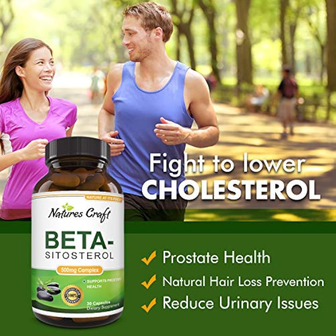 Suplemento beta-sitosterol para la salud de la próstata